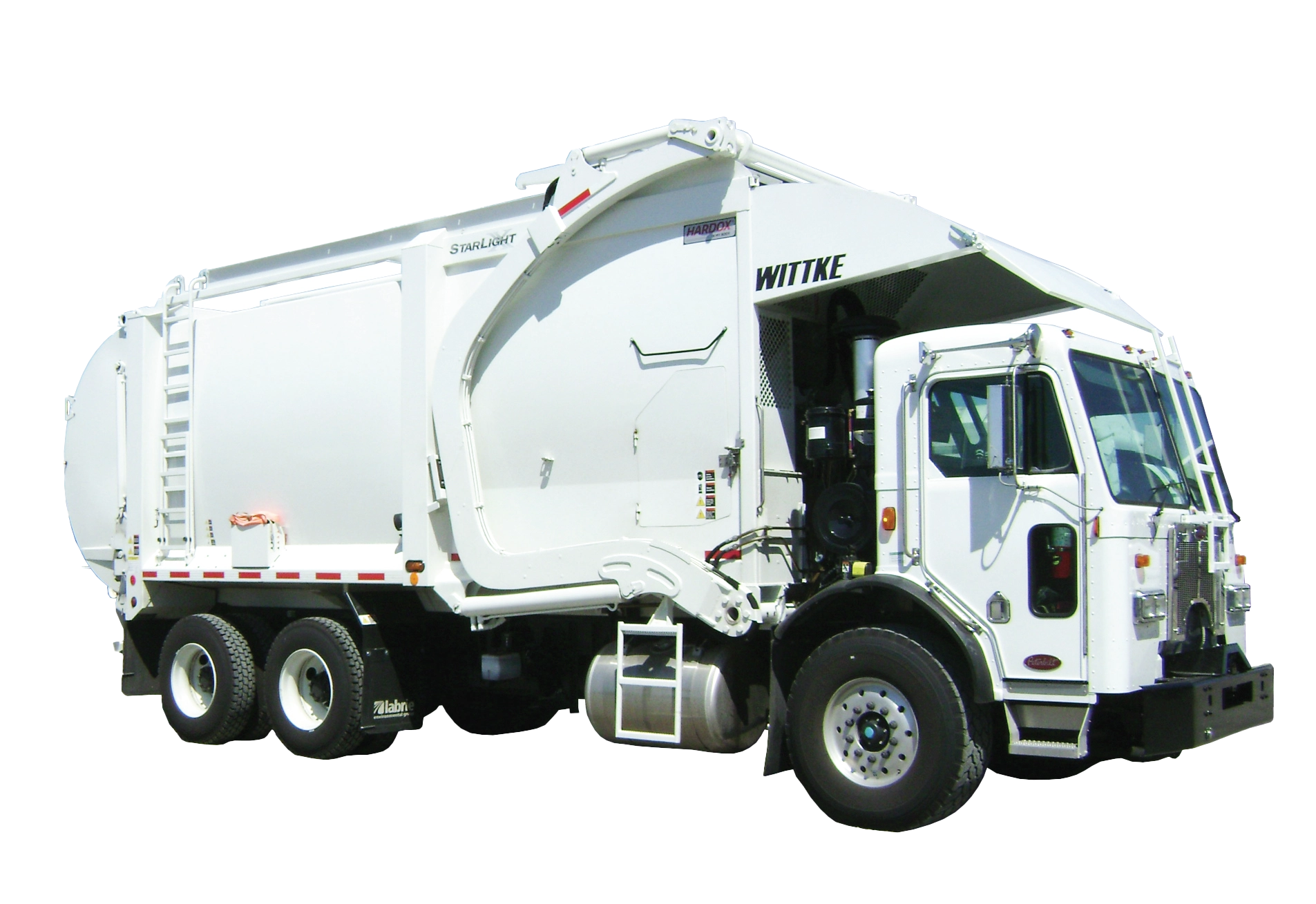 Refuse truck front loader